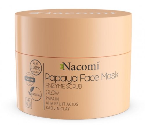 Nacomi - Papaya Face Mask Enzyme Scrub - Peelingująca maska enzymatyczna do twarzy - 50 ml