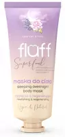 FLUFF - Superfood - Sleeping Overnight Body Mask - Regenerująco-odżywcza maska do ciała - Lawenda & Róża - 150 ml