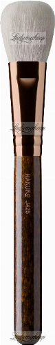 Hakuro - Pędzel do rozświetlacza, różu i bronzera - J425 (Brązowa rączka)