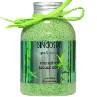 BINGOSPA - Spa & Beauty - Spa Salt for Jacuzzi Bath - Sól do kąpieli z L-karnityną i zieloną herbatą - 650 g
