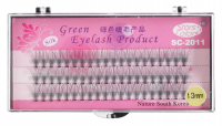 Clavier - Green Eyelash Stars Colors - Silk eyelash tufts - 60 pcs - 13 mm - 13 mm