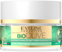 Eveline Cosmetics - BIO OLIVE - DEEPLY MOISTURIZING CREAM-CONCENTRATE - Głęboko nawilżający krem koncentrat do twarzy - Dzień / Noc - 50 ml