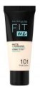 MAYBELLINE - FIT ME! Liquid Foundation For Normal To Oily Skin With Clay - 101 TRUE IVORY - 101 TRUE IVORY