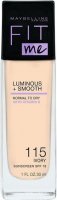 MAYBELLINE - FIT ME - LUMINOUS + SMOOTH - Illuminating liquid face foundation - SPF18 - 30 ml