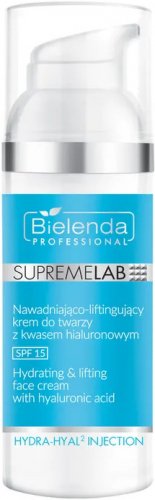 Bielenda Professional - SUPREMELAB - HYDRA-HYAL2 INJECTION - Hydrating & Lifting Face Cream - Hydrating and lifting face cream with hyaluronic acid - SPF15 - Day - 50 ml