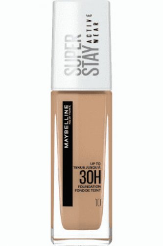 MAYBELLINE - SUPER STAY - ACTIVE WEAR - Długotrwały podkład do twarzy - 30 ml - 10 IVORY