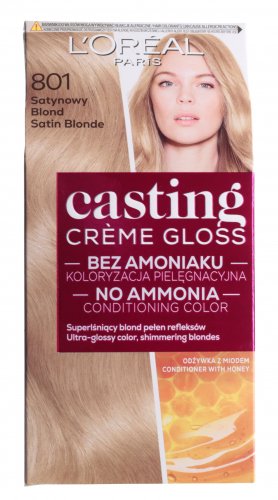 L'Oréal - Casting Créme Gloss - Pielęgnacyjna koloryzacja bez amoniaku - 801 Satynowy Blond