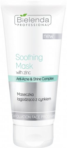 Bielenda Professional - Soothing Face Mask With Zinc - Łagodząca maseczka do twarzy z cynkiem - 150 g