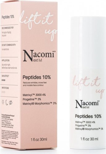 Nacomi Next Level - Peptides 10% Liftingujące serum z peptydami 10% - 30 ml