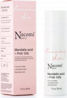 Nacomi Next Level - Mandelic Acid + PHA 10% - Peelingujące serum do twarzy z 10% kwasem migdałowym i PHA - 30 ml