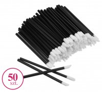 Clavier - Set of velor applicators for lip gloss or lipstick - Black - 50 pieces