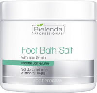 Bielenda Professional - Foot Bath Salt - Sól do kąpieli stóp z limonką i miętą - 600 g
