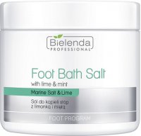 Bielenda Professional - Foot Bath Salt - Sól do kąpieli stóp z limonką i miętą - 600 g
