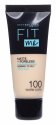 MAYBELLINE - FIT ME! Liquid Foundation For Normal To Oily Skin With Clay - 100 WARM IVORY - 100 WARM IVORY