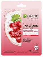 GARNIER - HYDRA BOMB Tissue Mask - Moisturizing and smoothing sheet mask - Grape