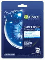 GARNIER - HYDRA BOMB Tissue Mask Night - Super Hydrating + Repairing - Moisturizing Night Mask for Tired Skin