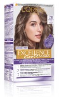 L'Oréal - EXCELLENCE Cool Creme - 7.11 Ultra Ash Blonde - Creamy coloring with advanced, triple protection - Ultra-ash blonde