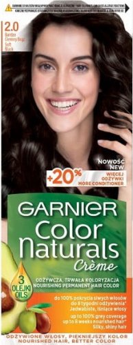 GARNIER - COLOR NATURALS Creme - Trwała, odżywcza koloryzacja do włosów - 2.0 Bardzo Ciemny Brąz