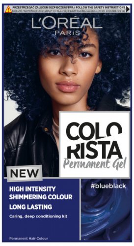 L'Oréal - COLORISTA Permanent Gel - Trwała koloryzacja do włosów - #BLUEBLACK