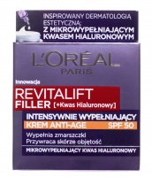 L’Oréal - REVITALIFT FILLER [HA] - Intensywnie wypełniający krem przeciwzmarszczkowy - SPF50 - 50 ml