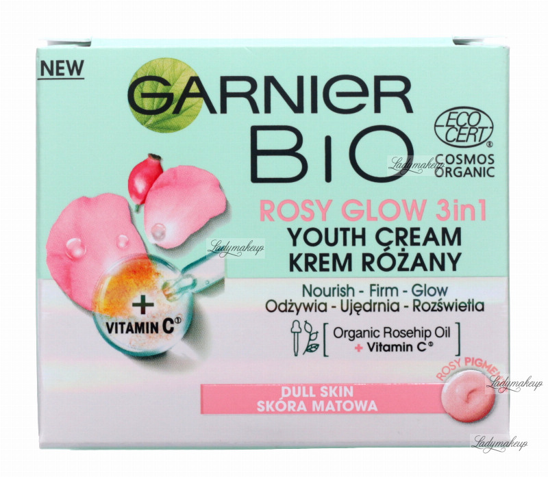 ijs Vriendelijkheid micro GARNIER - BIO ROSY GLOW 3in1 YOUTH CREAM - Anti-aging rose face cream -  Matte skin - 50 ml