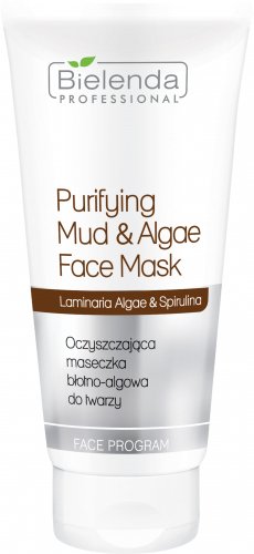 Bielenda Professional - Purifying Mud & Algae Face Mask - Oczyszczająca maseczka błotno-algowa do twarzy - 150 g