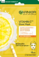 GARNIER - Skin Naturals - Vitamin C - Sheet Mask - Moisturizing and Brightening Sheet Mask with Vitamin C and Hyaluronic Acid