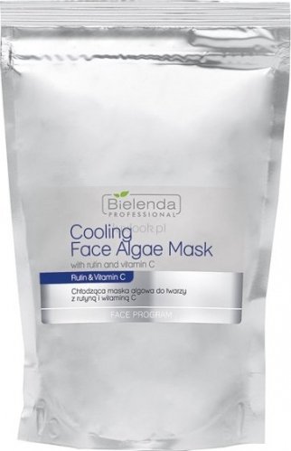 Bielenda Professional - Cooling Face Algae Mask With Rutin And Vitamin C - Chłodząca maska algowa do twarzy z rutyną i witaminą C - Uzupełnienie - 190 g