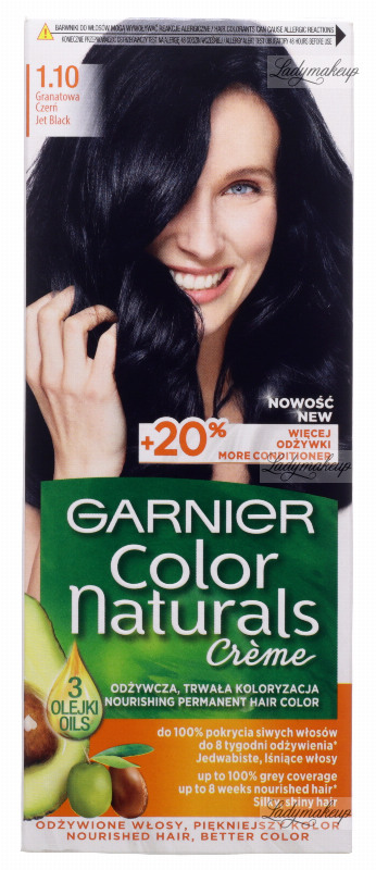 GARNIER - COLOR NATURALS Creme - Long-lasting, nourishing hair color   Navy Blue Black
