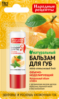 Fito Cosmetic - Naturalny balsam do ust - Miętowo-pomarańczowy - 4,5 g