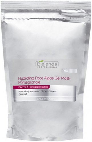 Bielenda Professional - Hydrating Face Algae Gel Mask Pomegranate - Nawadniająca maska algowo-żelowa - Granat - Uzupełnienie - 190 g
