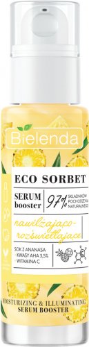 Bielenda - ECO SORBET - Nawilżajaco-rozświetlające serum booster do twarzy - Ananas - 30 ml