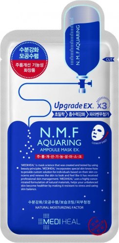 MEDIHEAL - N.M.F AQUARING AMPOULE MASK EX. - Moisturizing and smoothing sheet mask - 27 ml