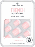 Essence - FRENCH Manicure Click & Go Nails - Sztuczne paznokcie - 01 CLASSIC FRENCH