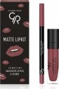 Golden Rose - MATTE LIPKIT - Lip make-up kit - LONGSTAY lipstick + lip liner - ROSE TAUPE - ROSE TAUPE