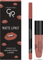 Golden Rose - MATTE LIPKIT - Lip make-up kit - LONGSTAY lipstick + lip liner - WARM SABLE - WARM SABLE