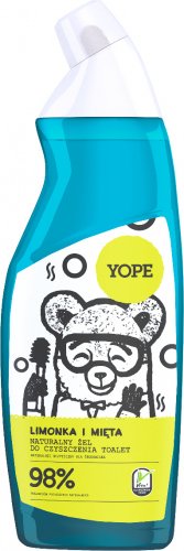 YOPE - NATURAL TOILET CLEANING GEL - Lime and Mint - 750 ml