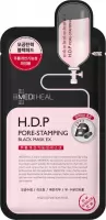 MEDIHEAL - H.D.P PORE-STAMPING BLACK MASK EX. - Black mask in a cleansing and tightening sheet - 25 ml