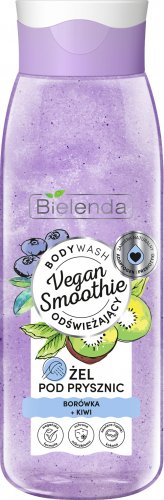 Bielenda - VEGAN SMOOTHIE - BODY WASH - Refreshing shower gel - Blueberry + Kiwi - 400 g