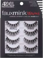 ARDELL - Faux mink 4 Pack - Set of 4 pairs of false eyelashes on a strip - WISPIES - WISPIES
