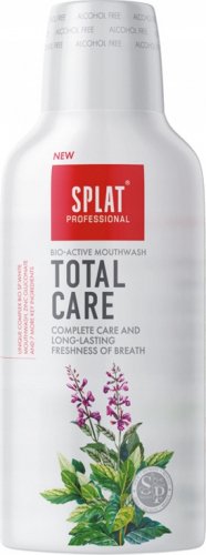SPLAT - BIO ACTIVE MOUTHWASH TOTAL CARE - Ochronny płyn do płukania jamy ustnej i zębów - 275 ml