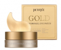 PETITFEE - Gold Hydrogel Eye Patch - Nawilżająco-rozświetlające, hydrożelowe płatki pod oczy ze złotem - 60 sztuk