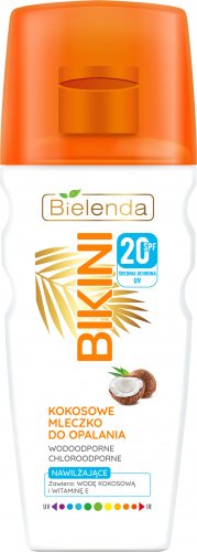 Bielenda - BIKINI - Coconut, moisturizing sunscreen milk - WATERPROOF - SPF20 - 200 ml