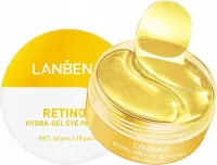LANBENA - RETINOL HYDRA GEL EYE PATCHES - Hydrożelowe płatki pod oczy z retinolem - 30 par