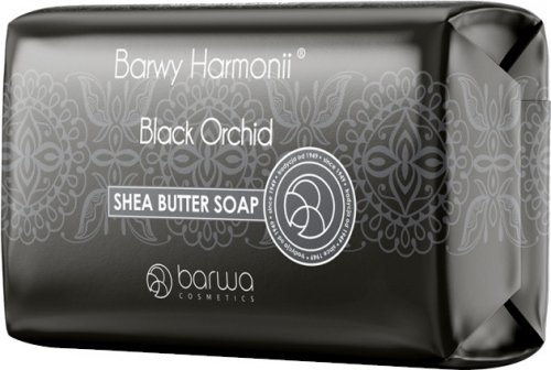 BARWA - BARWY HARMONII - Shea Butter Soap - BLACK ORCHID - Bar soap for face and body - 190 g