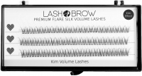 LashBrow - Premium Flare Silk Volume Lashes 10in1 - Jedwabne rzęsy w kępkach - stopniowane - 10w1 - KIM EFFECT - (123 kępki)