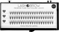 LashBrow - Premium Flare Silk Volume Lashes 20in1 - Jedwabne rzęsy w kępkach - 20w1 - (60 kępek)