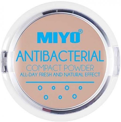 MIYO - ANTIBACTERIAL COMPACT POWDER - Puder antybakteryjny z ekstraktem - 10 g