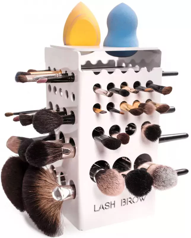 Сушилка для кистей Lash Brow Standard White, на 42 кисти, белая