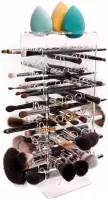 Lash Brow - PREMIUM CLEAR - Suszarka na 66 pędzli do makijażu - Przezroczysta